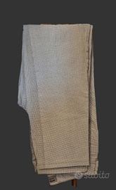 pantalone uomo grigio chiaro con motivi