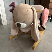 Dondolo coniglietta peluche