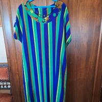 Vestito estivo donna tg44 linea diritta Rigato 