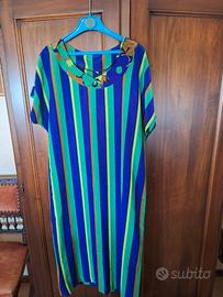 Vestito estivo donna tg44 linea diritta Rigato 