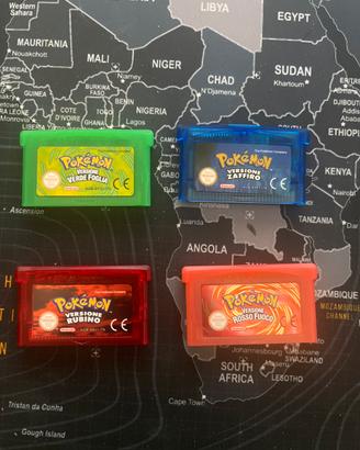 Giochi Pokemon Verde Rosso Rubino Zaffiro