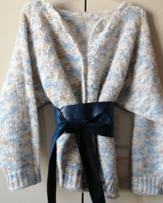 maglioncino lana mohair fatto a mano