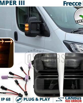 Frecce LED Dinamiche Specchietti Citroen JUMPER 3