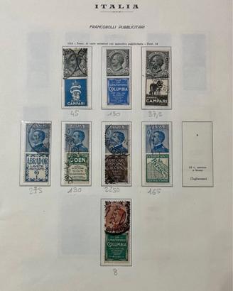 Francobolli pubblicitari regno d’Italia