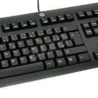 HP Keyboard Tastiera nera USB Business Keyboard It