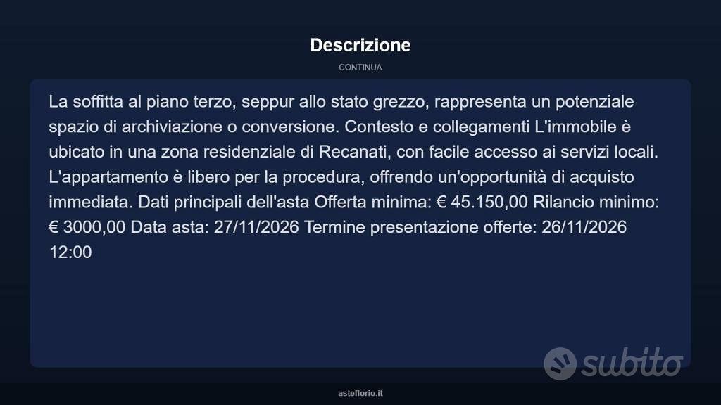 Appartamento – Recanati, Porta Cerasa, Castelnuovo - Vista 5