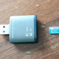 Nm card 256 gb + lettore USB sd