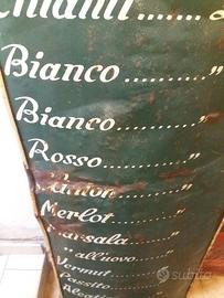 insegna antica bombata in ferro
