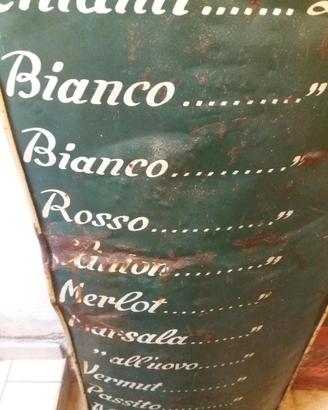 insegna antica bombata in ferro