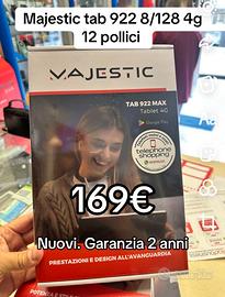 Majestic Tab 922 8/128 4G 12" Nuovo