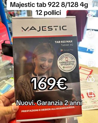 Majestic Tab 922 8/128 4G 12" Nuovo