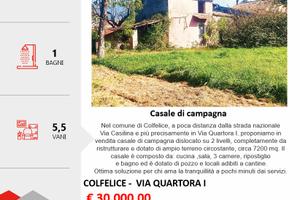 Casa /Casale indipendente su 2 livelli+terreno