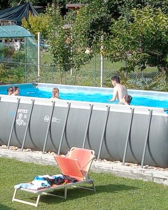 Piscina intex fuori terra 7,44 x 2,44 m. H.1,40