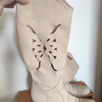 stivali camoscio beige 