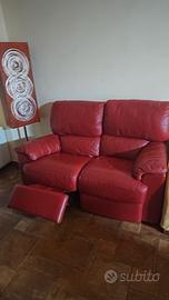 Divano doimo in pelle con relax elettrico