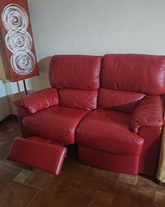 Divano doimo in pelle con relax elettrico