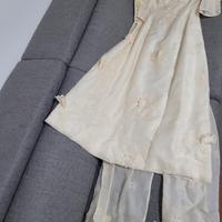 Vestito da sposa vintage con strascico e Kimono 