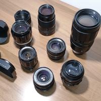 obbiettivi vintage nikon, pentax, zeiss, zenith