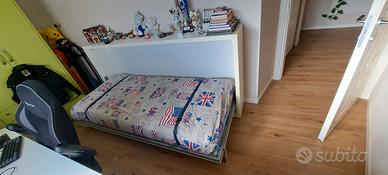 letto singolo a scomparsa Clei Kali bianco