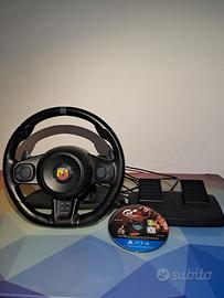 Volante Gaming Abarth PS4 PC con pedaliera + Gioco
