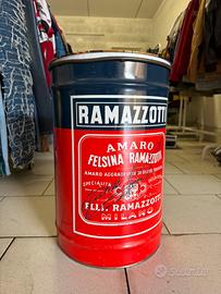 Bidone in latta Amaro Ramazzotti