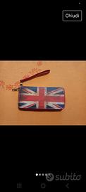 portafoglio effetto bandiera inglese nuovo