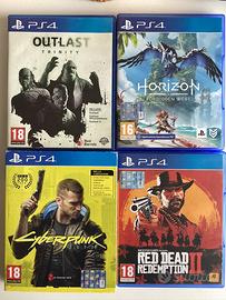 Cyberpunk Horizon Outlast e Rdr II per Ps4