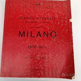 Vintage Annuario abbonati telefono Milano 70-71
