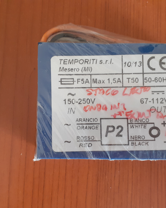 Raddrizzatore 150÷250Vca/65÷108vcc