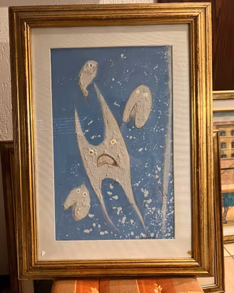 Franco villoresi dipinto da collezione "Pesci"