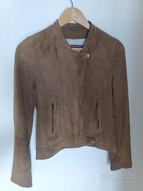 Giacca in pelle scamosciata XS