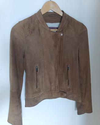 Giacca in pelle scamosciata XS