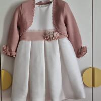 Mimilù mikado bianco abito da cerimonia 5 anni