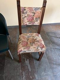 sedie in tessuto (vend.singolarmente)