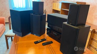 Inpianto dolby surround 5.1 + lettore cd