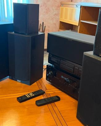 Inpianto dolby surround 5.1 + lettore cd