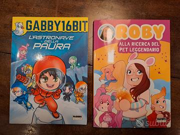 lotto 2 libri influencer youtuber Gabby16bit Roby