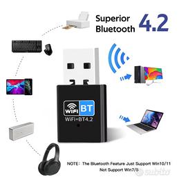 Due adattatori WiFi nuovi, uno con Bluetooth 4.2