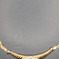 COLLIER IN ORO CON ZAFFIRO E BRILLANTI