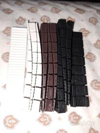 12 cunei spessori per mobili bianco marrone nero
