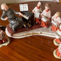 RARO BRUNO MERLI CAPODIMONTE CARILLON FIGURINA COR