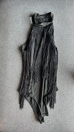 body nero con frange