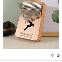 Kalimba 17 tasti DNJID legno Love Music