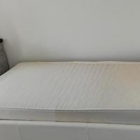 letto contenitore 1 piazza e mezza bianco
