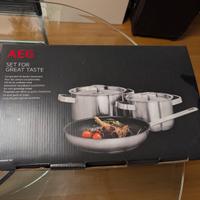 AEG A3SS Set di Pentole in Acciaio Inossidabile