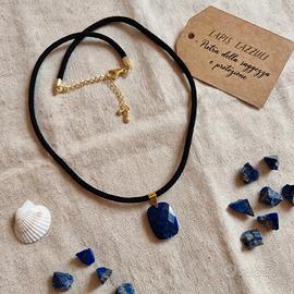 Collana ciondolo lapislazzulo naturale 
