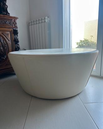 Pouf in pelle