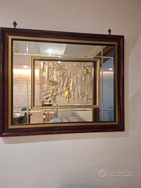 quadro in rilievo e specchio