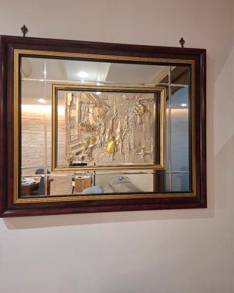 quadro in rilievo e specchio