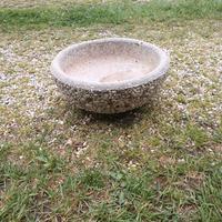 Fioriera in sasso artigianale piccola 36x15h